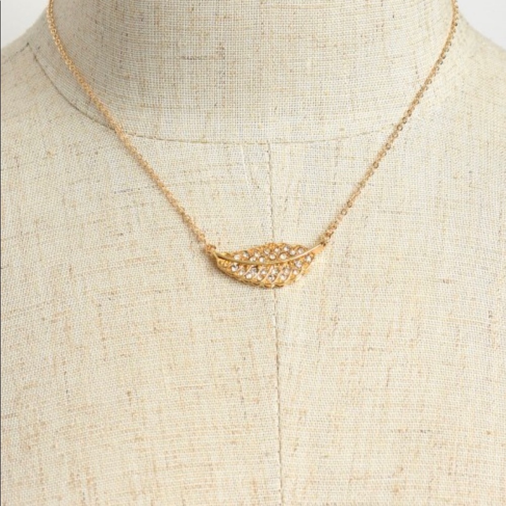 Leaf Necklace/ Comes in Gold and Silver